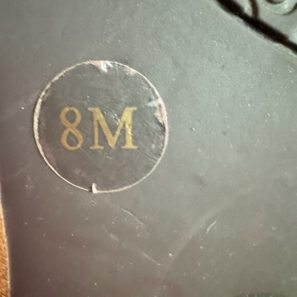 Gianni Bini Womens Cognac Brown Leather Monk Strap Wingtip Oxford Shoes 8M - Picture 8 of 8